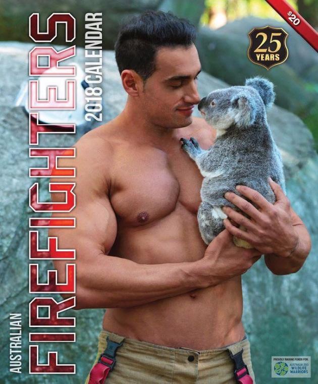 オーストラリア人のイケメンマッチョ消防士の半裸グラビアカレンダーが今年も発売開始 マフィントップと唐辛子